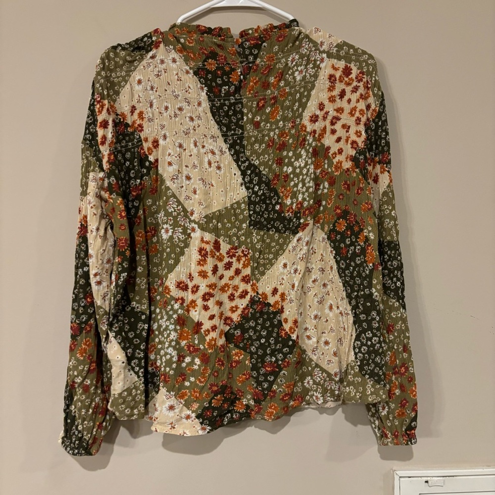 Indigo Soul Boho Patchwork Blouse - image 2